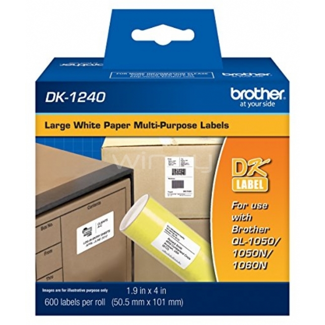 Etiquetas de Papel BROTHER DK1240